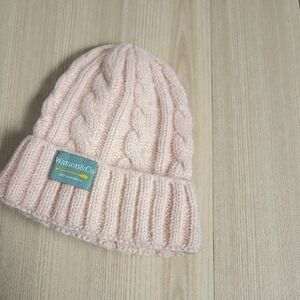 Watson&Co 100% Cashmere Baby Pink Beanie New Soft Luxury